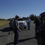 Kenny was so enthusiastic about our trip over the divide that he hopped in his truck and joined us at the top.!